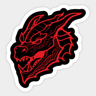 Dragon head Sticker